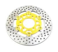 Disc Brake Plate For 2 Stroke Pocket Bike Universal 220mm Motorcycle Brake Disc Rotor Floating Disk Pitching For Street Bike(Gold)