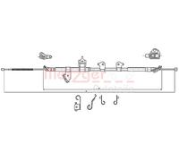 CABLE PULL PARKING BRAKE 17.1567 FOR TOYOTA RAV/4/III/VANGUARD 3ZR-FAE 2.0L