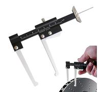 Disc Brake Rotor Micrometer - Digital Measuring Tool | Disc Depth Measuring, Fast Accurate Thickness Ruler 0-60 Mm, Manual Metric Calipers, Tire Tread Measure Tool For Car Maintenance