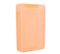 Disc Case, HDd SSD Shockproof Hard Disk Box 3.5in Hard Drive Case Anti Static ABS Transparent Storage Case (Red)