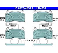 Disc Ceramic Brake Pad Set Front Axle ATE Fits ALFA ROMEO Giulietta 77365490