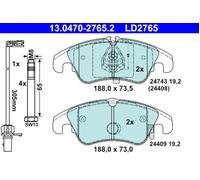 ATE 13.0470-2765.2 Brake pad set