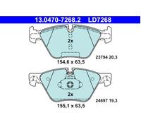Brake pads 13.0470-7268.2 ATE for BMW 5 5 Touring