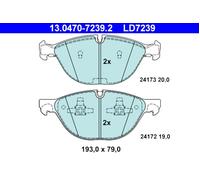 Brake pads 13.0470-7239.2 ATE for BMW X5 X6