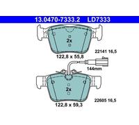 ATE Brake Pad Set 13.0470-7333.2 – Disc Brake for Alfa Romeo Giulia & Stelvio