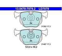 ATE 13.0470-7079.2 Brake pad set