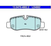 ATE 13.0470-4882.2 Brake pad set