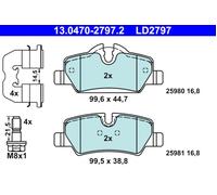Brake pads 13.0470-2797.2 ATE for MINI MINI MINI Convertible