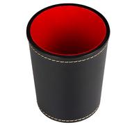 Disc Cup PU Leather Stable and Comfortable Hand Feeling Dice Container Cup for Table Board Games Shake Container Cup