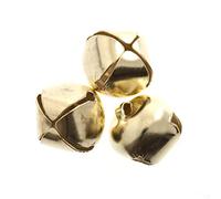 DISC - DISC -Last Few - 10 Mini Gold 6mm Jingle Bells for Crafts