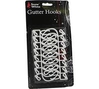 DISC DISC XMAS 16pc White Gutter Hooks [LL] [POLY]