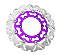 Disc Disk Rotor 260mm 320mm Front Brake Disc Rotor Brake Caliper Adaptor Bracket For For 125-501 For FE/TE/FC/TC/TX/FX 014-2023 Front Rear Brake Discs Rotors(320 Purple)