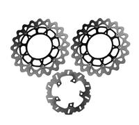 Disc Disk Rotor 3PCS/Set Motorcycle Front Rear Brake Disc Rotors Set Floating Disks For YZF For R1 2004 2005 2006 Black Disc Brake Plate