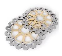 Disc Disk Rotor Front Rear Brake Disc Rotors Motorbike Parts For Suzuki For GSXR1300 For Hayabusa For GSX1300R 1999-2007 Disc Brake Plate(2pcs front gold)
