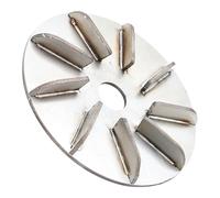 Disc for removing pet hair, labour-saving tool with 9 gears for removal, work-facilitating remover, scraper disc, for animal care of cockerels, hens, cows, sheep in Betri