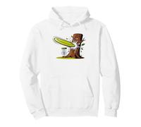 Disc Golf Basket Geometric Clean Minimal Line Art Golfer Pullover Hoodie