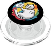 Disc Golf Cat Frisbee Lover Frolf Player PopSockets PopGrip for MagSafe