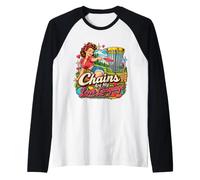 Disc Golf Chains are My Love Language Funny Disc Golf Women Raglan Baseball Tee