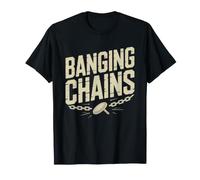 Disc Golf Dad Banging Chains Basket Celebration Identity T-Shirt