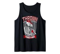 Disc Golf Frolf Couple Gothic Skeleton King & Queen Golfers Tank Top