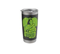 Disc Golf Frolf Course Map Internal Organs Human Anatomy Stainless Steel Insulated Tumbler