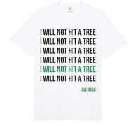 Disc Golf I Will Not Hit A Tree Aw Man Hole in One Par Comfort Colors Adult Heavyweight T-Shirt