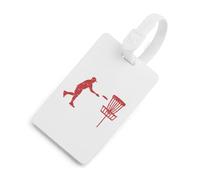 Disc Golf Icon Basket Travel Luggage Tags for Suitcases Baggage Handbag Label