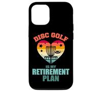 Disc Golf Is My Retirement Plan Vintage Retro Heart Funny Case for iPhone 12/12 Pro