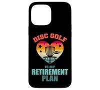 Disc Golf Is My Retirement Plan Vintage Retro Heart Funny Case for iPhone 13 Pro Max