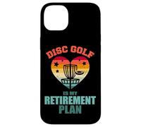 Disc Golf Is My Retirement Plan Vintage Retro Heart Funny Case for iPhone 14 Plus