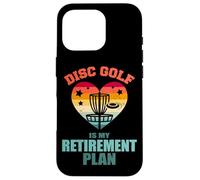 Disc Golf Is My Retirement Plan Vintage Retro Heart Funny Case for iPhone 16 Pro