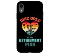 Disc Golf Is My Retirement Plan Vintage Retro Heart Funny Case for iPhone XR