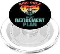 Disc Golf Is My Retirement Plan Vintage Retro Heart Funny PopSockets PopGrip for MagSafe