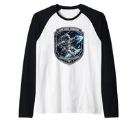 Disc Golf Mission Zero Gravity Astronaut Frolf Gift Tee Raglan Baseball Tee
