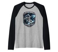 Disc Golf Mission Zero Gravity Astronaut Frolf Gift Tee Raglan Baseball Tee