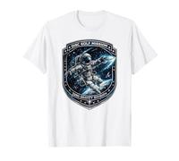 Disc Golf Mission Zero Gravity Astronaut Frolf Gift Tee T-Shirt