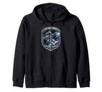 Disc Golf Mission Zero Gravity Astronaut Frolf Gift Tee Zip Hoodie