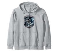 Disc Golf Mission Zero Gravity Astronaut Frolf Gift Tee Zip Hoodie