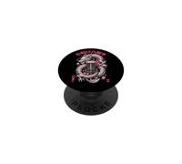 Disc Golf Player Dragon Basket Never Give Up Kanji PopSockets Adhesive PopGrip