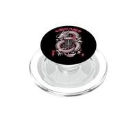 Disc Golf Player Dragon Basket Never Give Up Kanji PopSockets PopGrip for MagSafe
