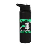 Disc Golf Player Frisbee Golf I Can Almost Hear The Laughter Stainless Steel Insulated Water Bottle