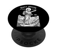 Disc Golf Player Funny Patron Saint Joseph Of Cupertino PopSockets Adhesive PopGrip