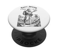 Disc Golf Player Funny Patron Saint Joseph Of Cupertino PopSockets Adhesive PopGrip