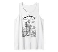Disc Golf Player Funny Patron Saint Joseph of Cupertino Tank Top