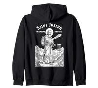 Disc Golf Player Funny Patron Saint Joseph Of Cupertino Zip Hoodie