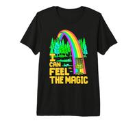 Disc Golf Player Funny Rainbow Ace I Can Feel The Magic Premium T-Shirt