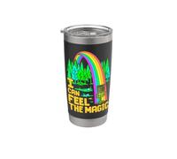 Disc Golf Player Funny Rainbow Ace I Can Feel The Magic Stainless Steel Insulated Tumbler