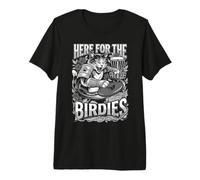 Disc Golf Player Samurai Cat Funny Here for The Birdies Premium T-Shirt
