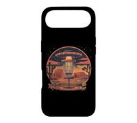 Disc Golf Set UFO Desert Retro Vintage Cacti Motif Case for iPhone Air