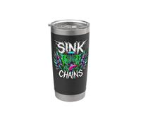 Disc Golf Sink Chains Radical Retro Basket Player Stainless Steel Insulated Tumbler